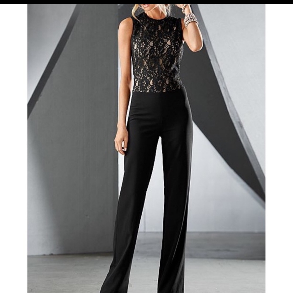 VENUS size 6 One piece lace top jumpsuit